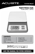 Digital Kitchen Scale models 00931 / 00932