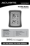 Humidity Monitor model 00325CADI