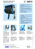 Hose reel for vehicle exhaust type SR7V