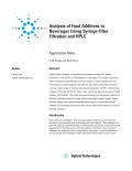 Analysis of Food Additives in Beverages Using Syringe Filter Filtration and HPLC 