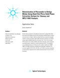 Determination of Flavonoids in Ginkgo Biloba Using Bond Elut Plexa Solid Phase Extraction Sorbent for Cleanup and HPLC-DAD Analysis