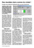 Des rÃ©sultats clairs comme du cristal !