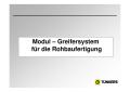 Modul – Greifersystem für die Rohbaufertigung