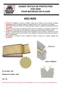 BANDE TEXTILE DE PROTECTION KIZU NON POUR MATRICES DE PLIAGE