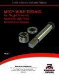 MTG TM MULTI TOOLING For Strippit Style and Nisshinbo Style Thick Turret Punch Presses