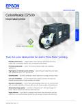 ColorWorks C7500 Inkjet label printer