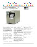 Zebra ® 105SL Plus ™