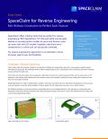 Data Sheet   SpaceClaim for Reverse Engineering 