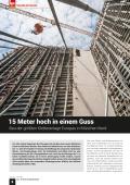 15 Meter hoch in einem Guss Bau der größten Kletteranlage Europas in München-Nord