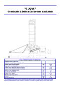 C 2250 Centrale à béton à rayons raclants 