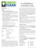 CreteClean Plus with Scar Guard Data Sheet