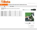 1241 screwdrivers with steel head for slotted head screws
