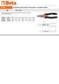 1150BM combination pliers bright chrome-plated, bi-material handles