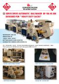 SERVO DRIVE AUTOMATIC BAG MAKER BF-106 HS 800 DESIGNED FOR “ HEAVY DUTY SACKS”