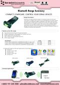 Bluetooth Range Summary CONNECT, CONFIGURE, CONTROL YOUR SERIAL DEVICES