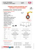 ROBINET A PAPILLON SPECIAL GAZ BUTTERFLY VALVE GAS SERIE