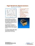 High Sensitivity Spectrometers