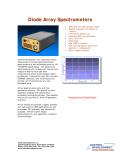 Diode Array Spectrometers