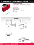 2370 SERIES MULTI-POLE REED RELAYS FOR -40º