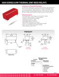 3500 SERIES/LOW THERMAL EMF REED RELAYS