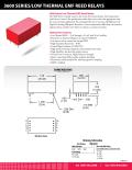 3600 SERIES/LOW THERMAL EMF REED RELAYS