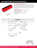 5500 SERIES/HIGH VOLTAGE REED RELAYS