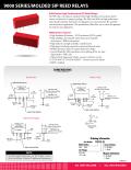 9000 SERIES/MOLDED SIP REED RELAYS