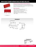 9094 HIGH POWER MINIATURE SIP REED RELAYS