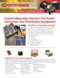 Custom Magnetics Solution For Power Generation and Distribution Equipment