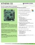 PC/104 Single Board Computer Intel Atom E640T CPU and Integrated Autocalibrating Data Acquisition