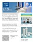 GPS Cartridge Filters PES Membrane