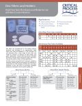 Disc Filters and Holders High Flow Rate Membrane and Media for Lab and Bench Scale Filtration