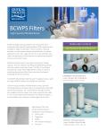 BCWPS Cartridge Filters High Capacity Polyethersulfone Membrane