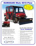 KAWASAKI Mule 4010 Plow