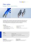 Fiber cables Single-fiber assemblies