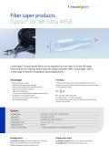 Fiber taper products  Optran® UV, WF, Ultra WFGE