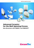 Advanced Ceramics for the Melt Spinning Process New dimensions with TRIBOFIL® and TRIBOSOFT®