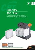PSC / PSM Protection contre les surtensions transitoires de type 1   2 et de type 2