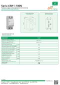 Serie CSH1-100N  One pole transient surge protector