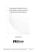 Calculation of NR and NC Curves in the optimus sound level meter and the NoiseTools software