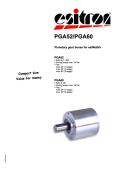 Planetary gearboxes PGA