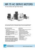 MR 75 AC servo motors