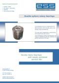 Double-sphere rotary bearings