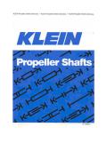 propeller shafts