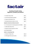 Breathing-Air Quality Testing Regulations, Standards and Guidance