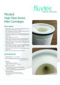PLEATED HIGH FLOW SERIES FILTER CARTRIDGES