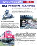 LUKAS HYDRAULIC LIFTING and RERAILING SYSTEMS