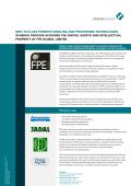 FPE products / Fact sheet
