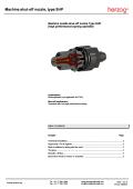 Machine needle shut-off nozzle Type SHP 