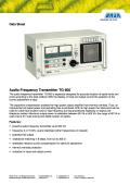 Audio Frequency Transmitter TG 600 
